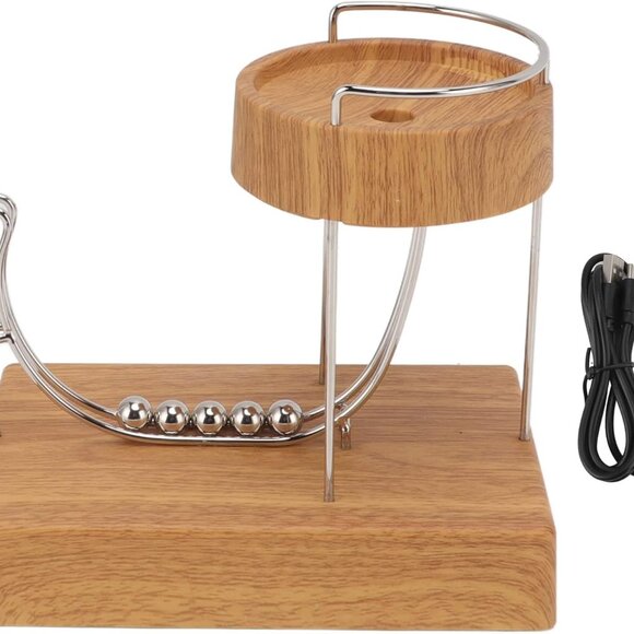 Perpetual Motion Machine Desk Toy, Stainless Steel Kinetic Art Perpetual Motion - Picture 5 of 9